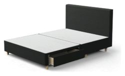 Silentnight - Studio Simple - Double 2 Drawer - Bed Frame - Ebony